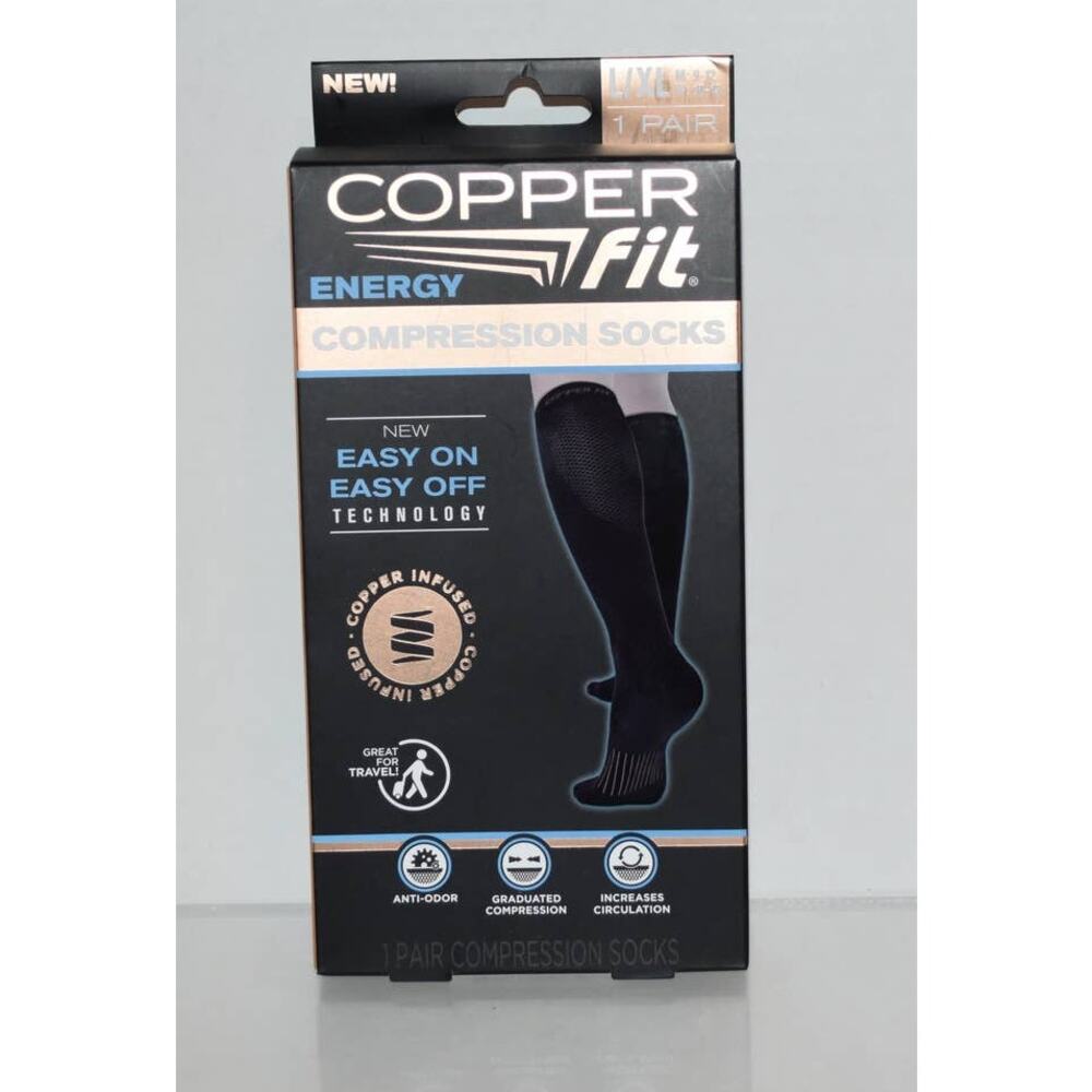 LG / XL Copper Fit Energy Compression Socks (unisex)